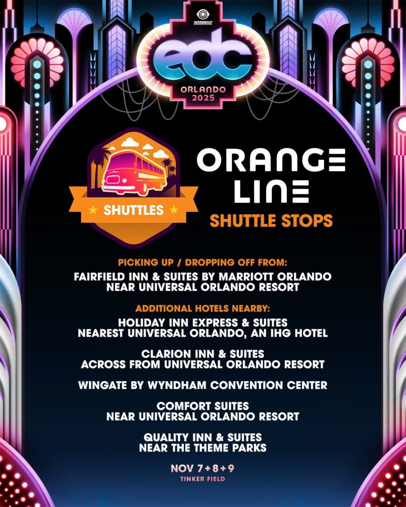 EDC Orlando 2025 - Shuttle Info