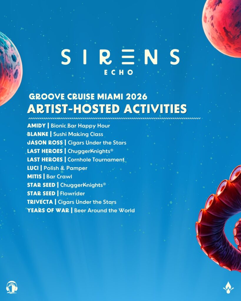 Groove Cruise Miami 2026 - Artist-Hosted Activities and Experiences