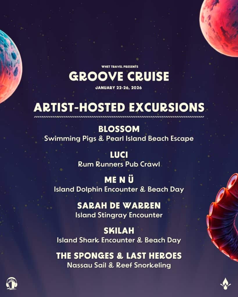 Groove Cruise Miami 2026 - Artist-Hosted Activities and Experiences