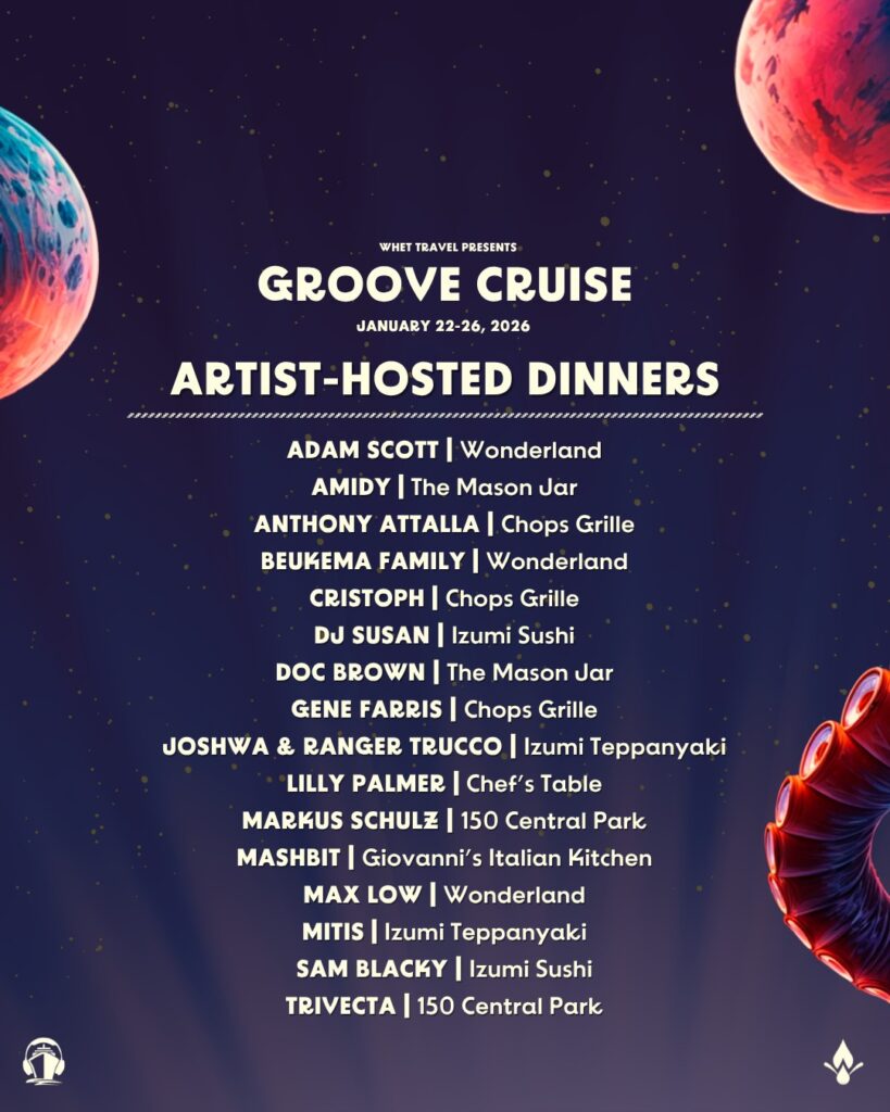 Groove Cruise Miami 2026 - Artist-Hosted Activities and Experiences