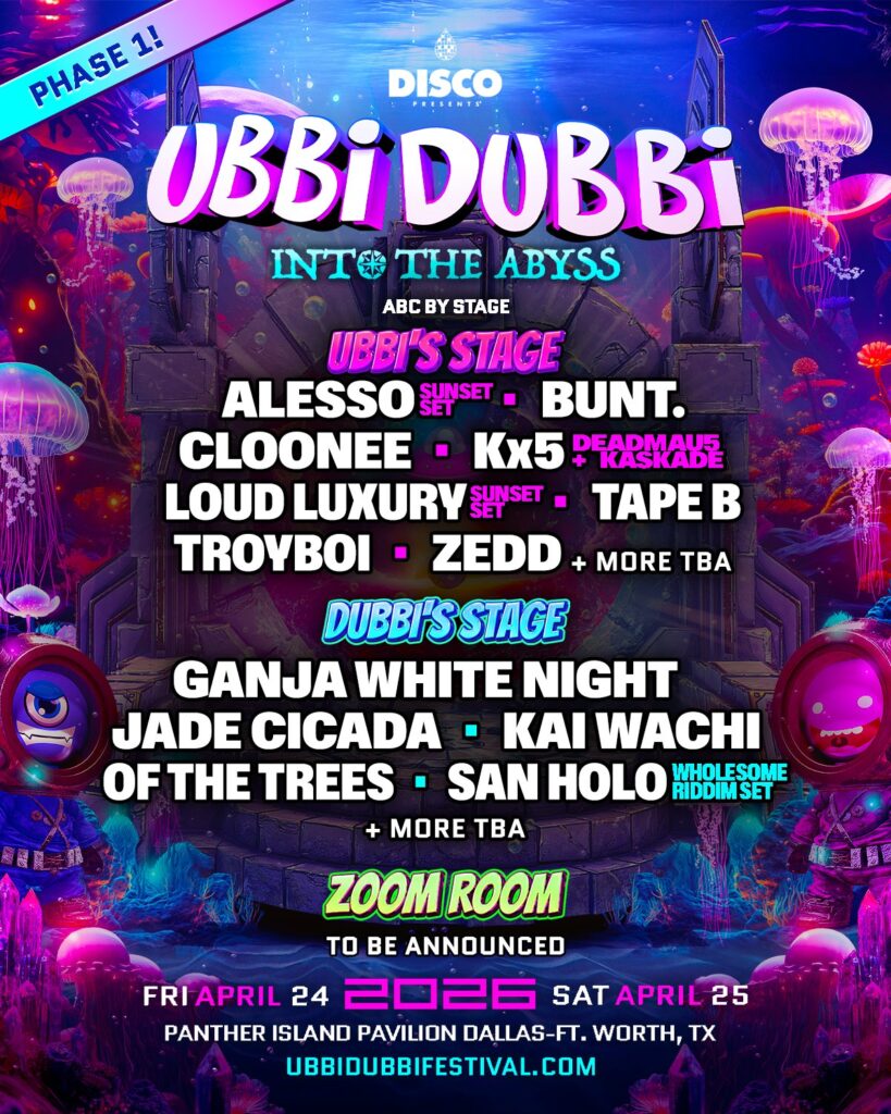 Ubbi Dubbi 2026 - Phase 1 Lineup