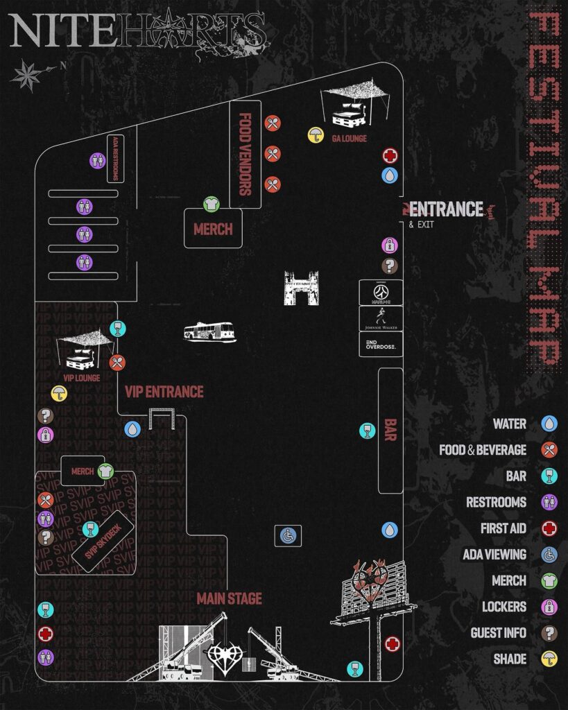Niteharts Festival 2025 - Festival Map