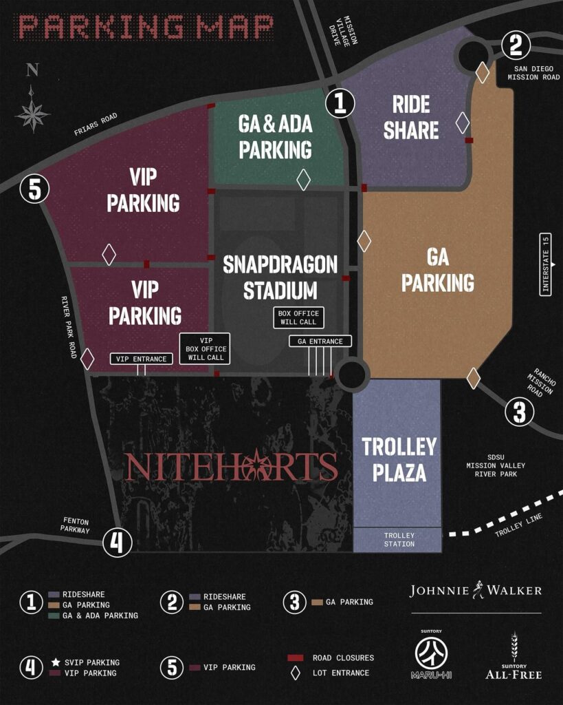 Niteharts Festival 2025 - Parking Map