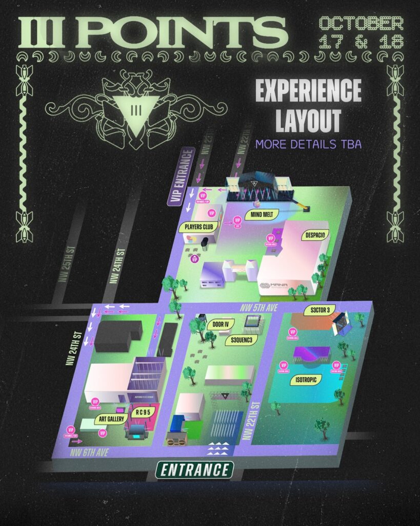 III Points Festival 2025 - Experience Layout