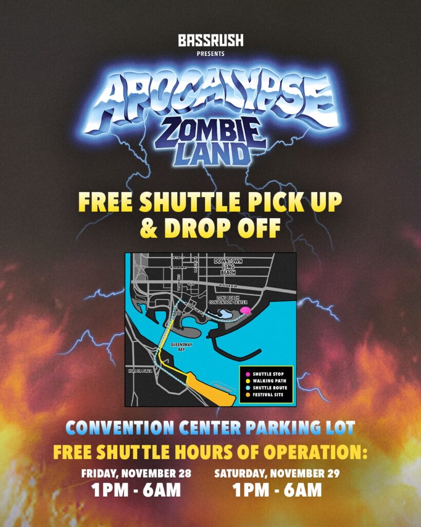 Apocalypse Zombieland 2025 Parking, Rideshare, Shuttle Info