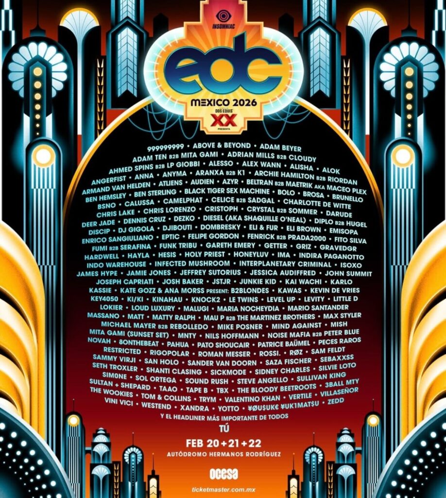 EDC Mexico 2026 Lineup