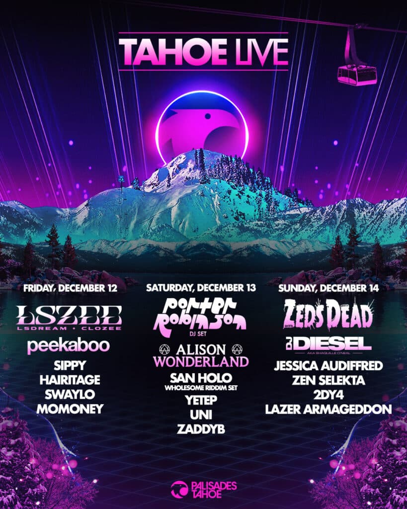 Tahoe Live 2025 lineup