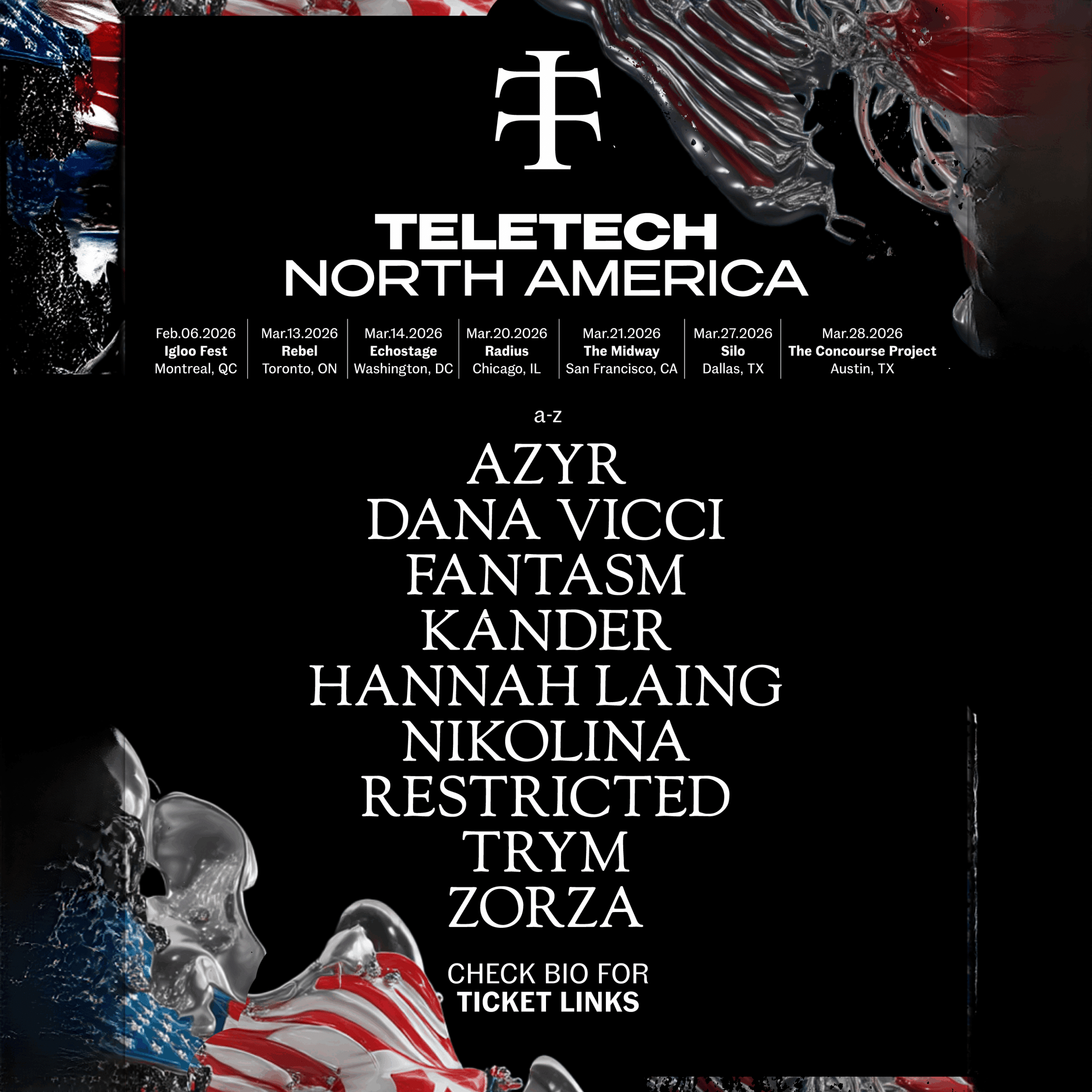 Teletech North America Tour 2026