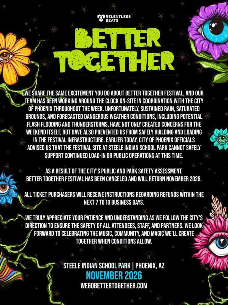 Better Together 2025 Cancellation Statement