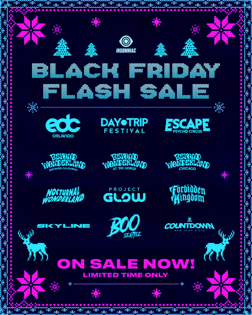 Insomniac 2025 Black Friday Flash Sale