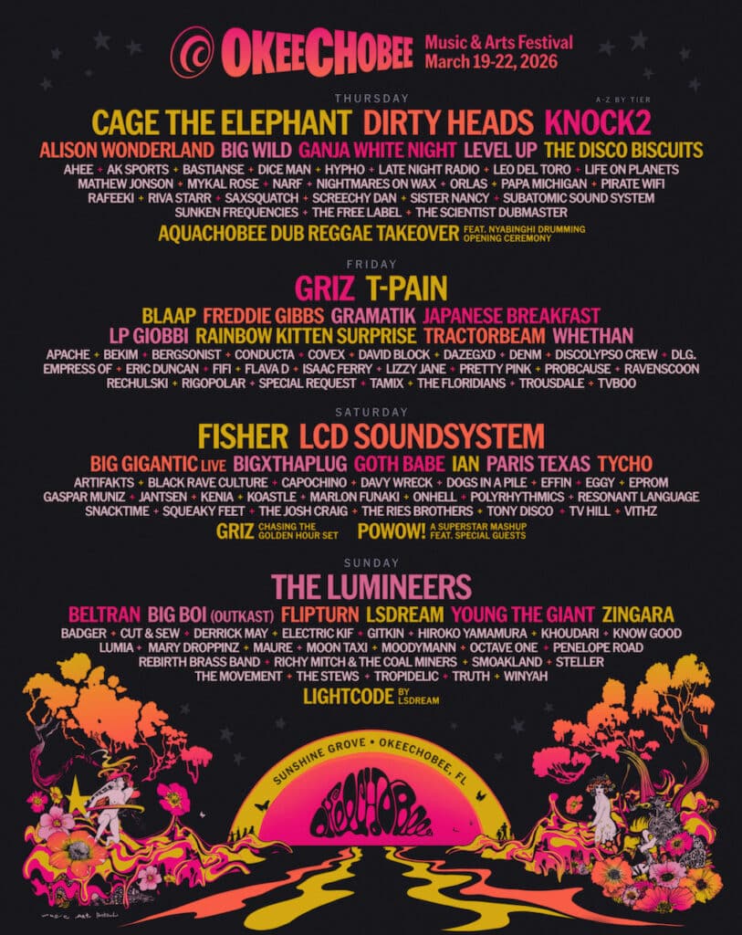 Okeechobee 2026 Phase 2 Lineup