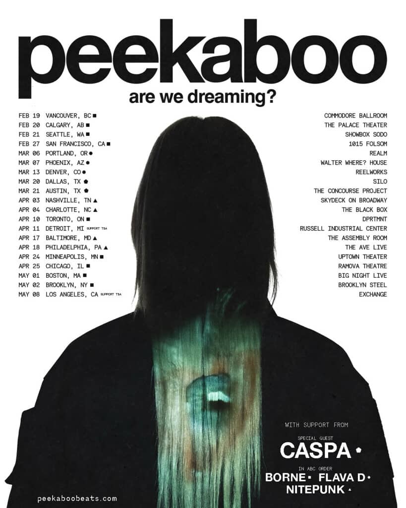 PEEKABOO - Are We Dreaming? 2026 Tour - Dates & Venues
