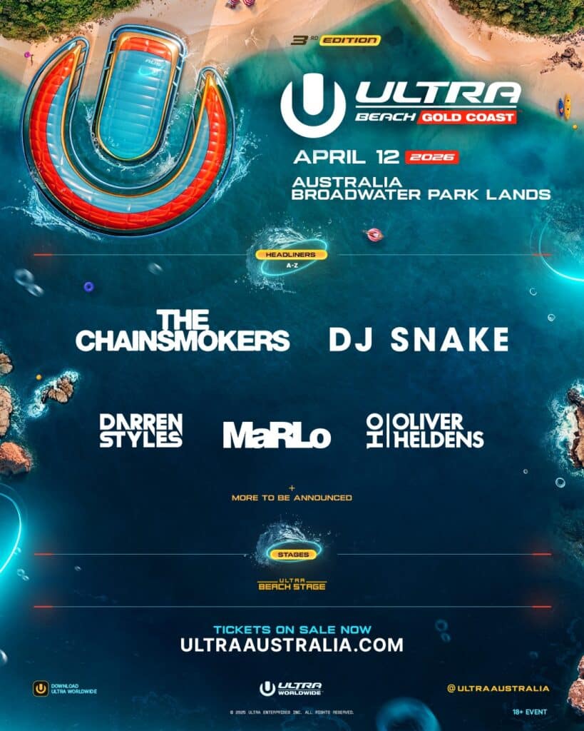 Ultra Beach Gold Coast 2026 Phase 1 Lineup