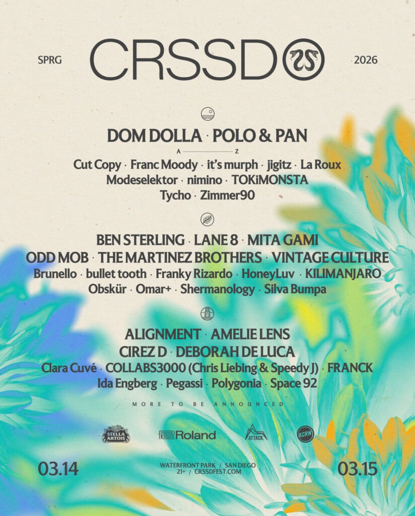 CRSSD Festival Spring 2026 - Lineup