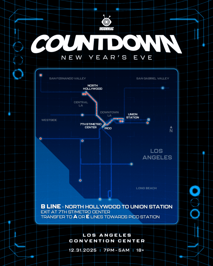Countdown NYE 2025 – Parking, Rideshare, and Metro Information