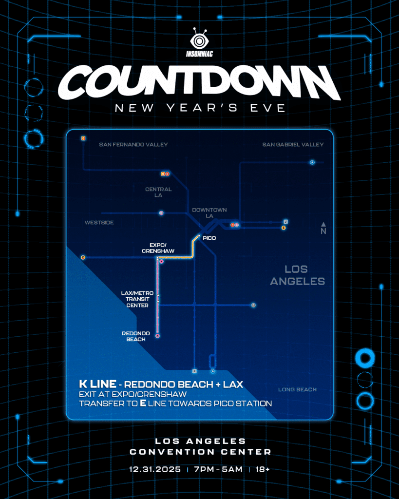 Countdown NYE 2025 – Parking, Rideshare, and Metro Information
