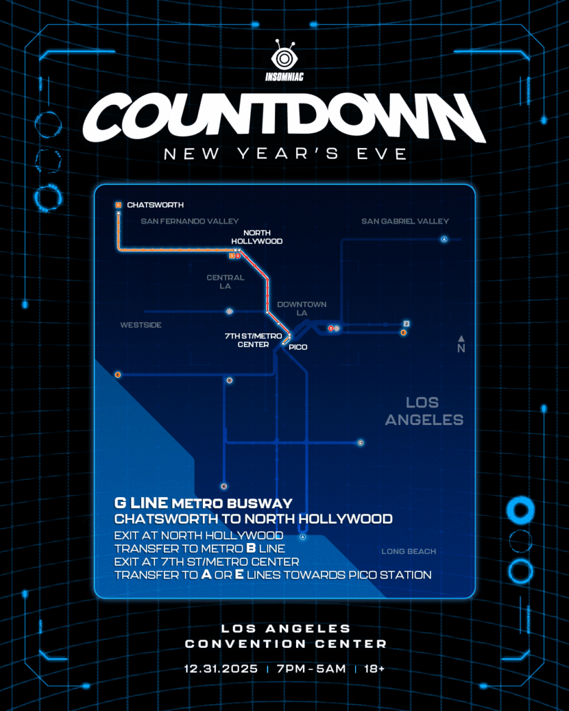 Countdown NYE 2025 – Parking, Rideshare, and Metro Information