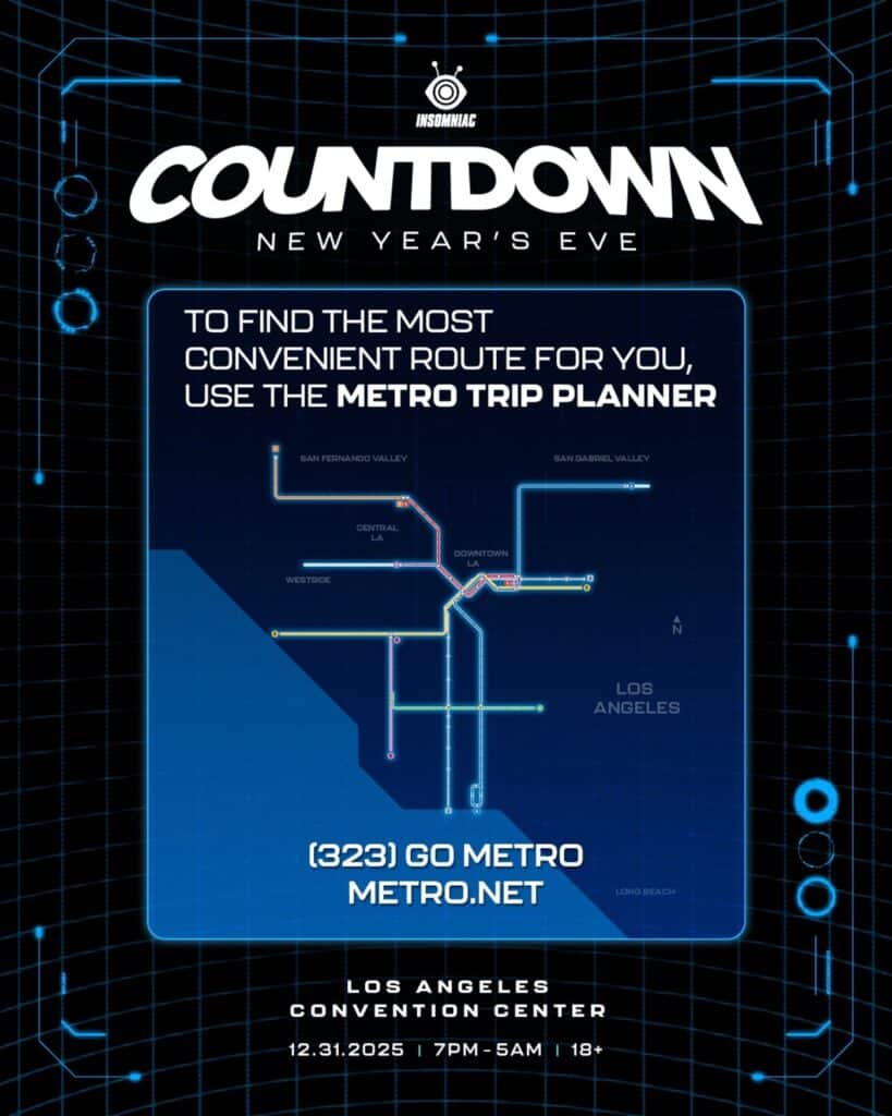 Countdown NYE 2025 – Parking, Rideshare, and Metro Information