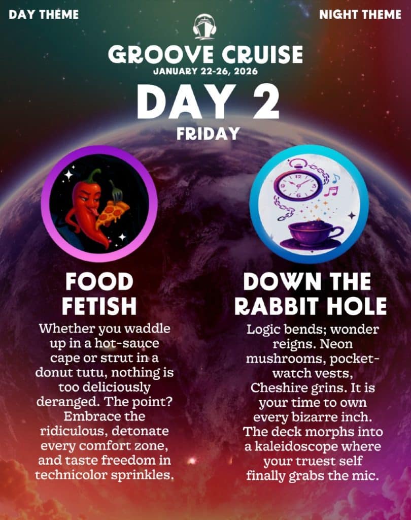Groove Cruise Miami 2026 Theme - Day 2