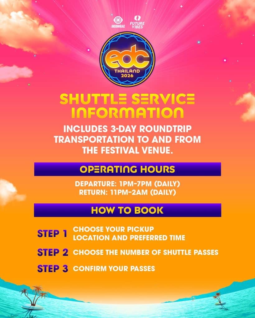 EDC Thailand 2026 - Shuttle Info