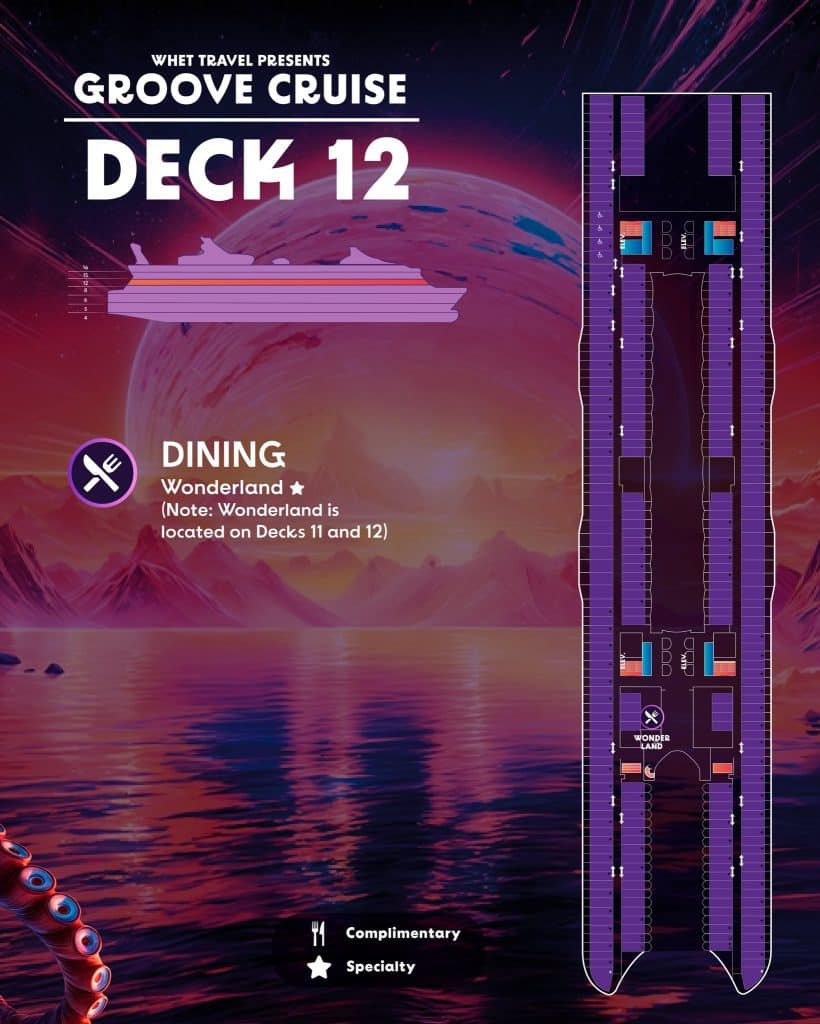 Groove Cruise Miami 2026 Ship Map