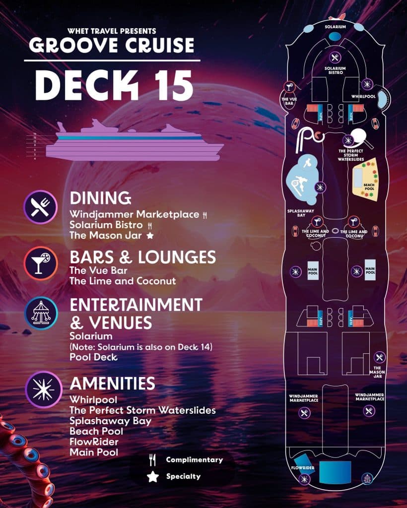 Groove Cruise Miami 2026 Ship Map