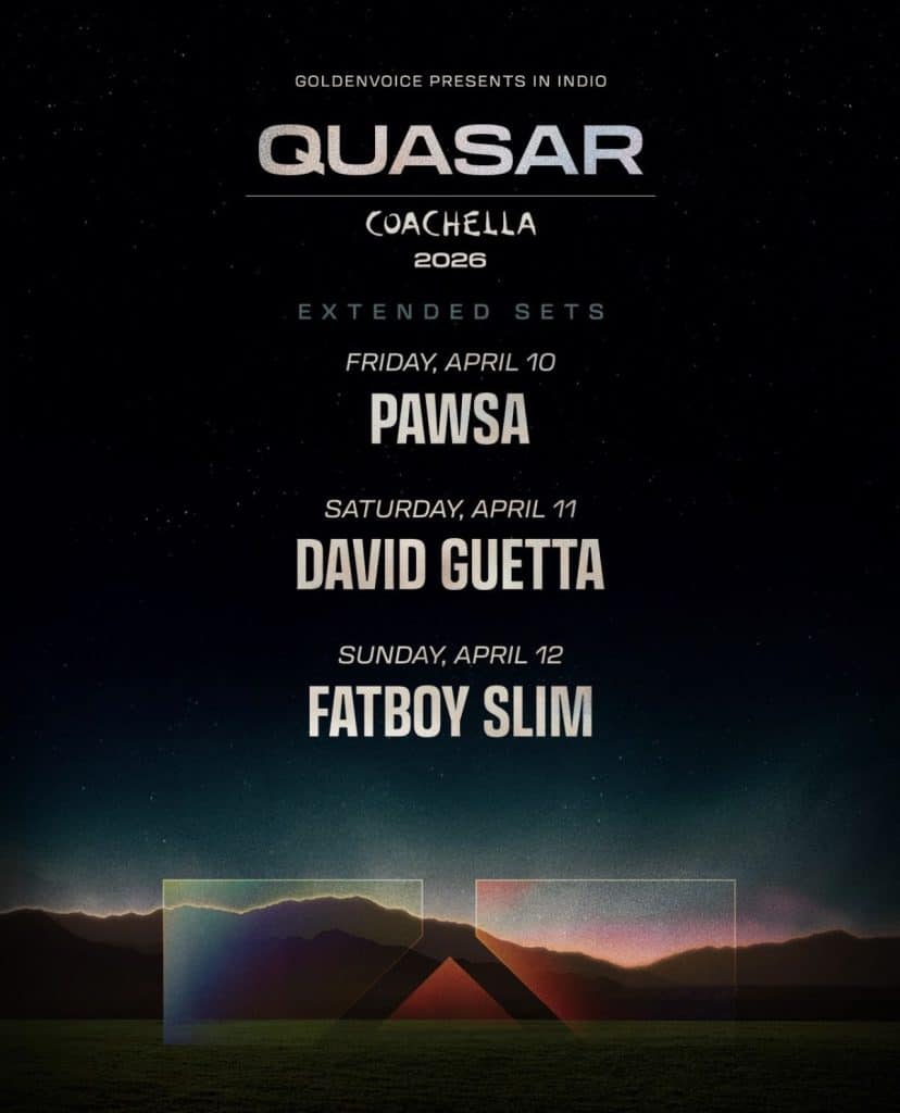 Coachella 2026 - Quasar Stage Lineup Weekend 1