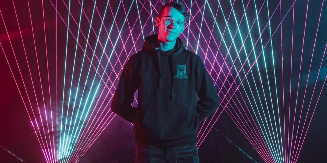 Levity LASERSHIP Lasershow Designer Corbin Sharpe of EyeKandi