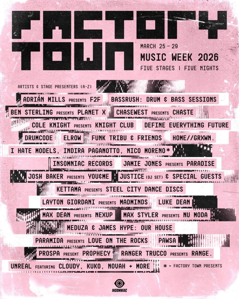 Factory Town Miami Music Week 2026 Artist and Stage Presenter Lineup