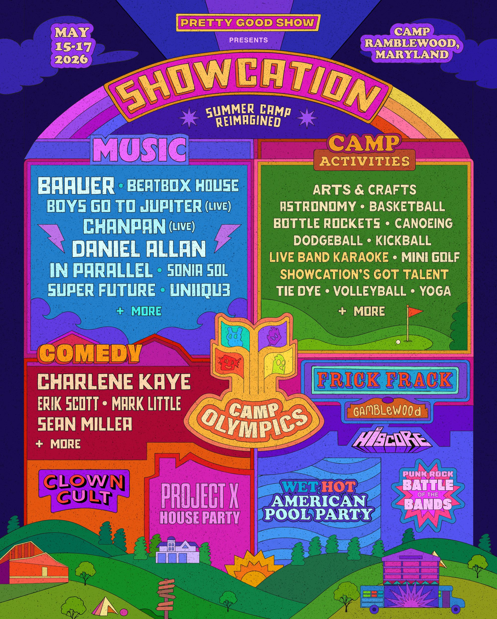 Showcation 2026 phase 1 lineup