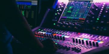 Producer in studio