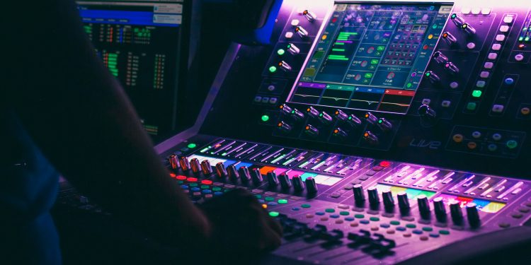 Producer in studio