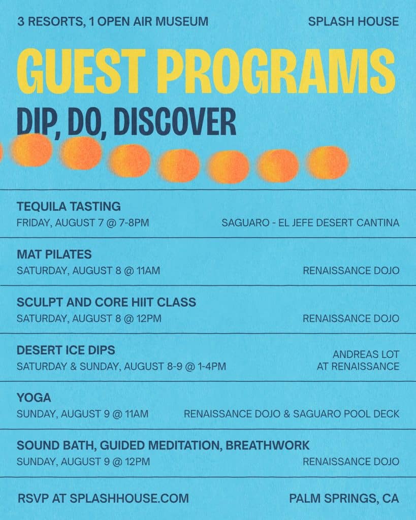 Splash House 2026 Guest Programs