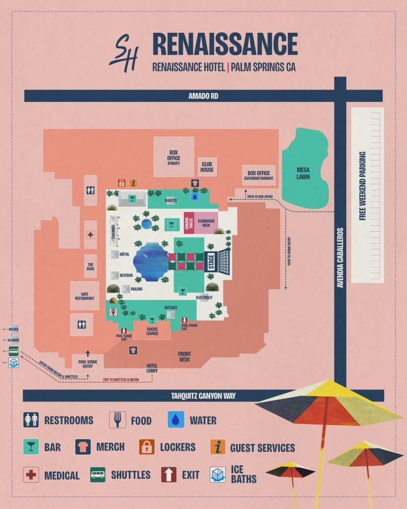Splash House 2026 Festival Map - Renaissance
