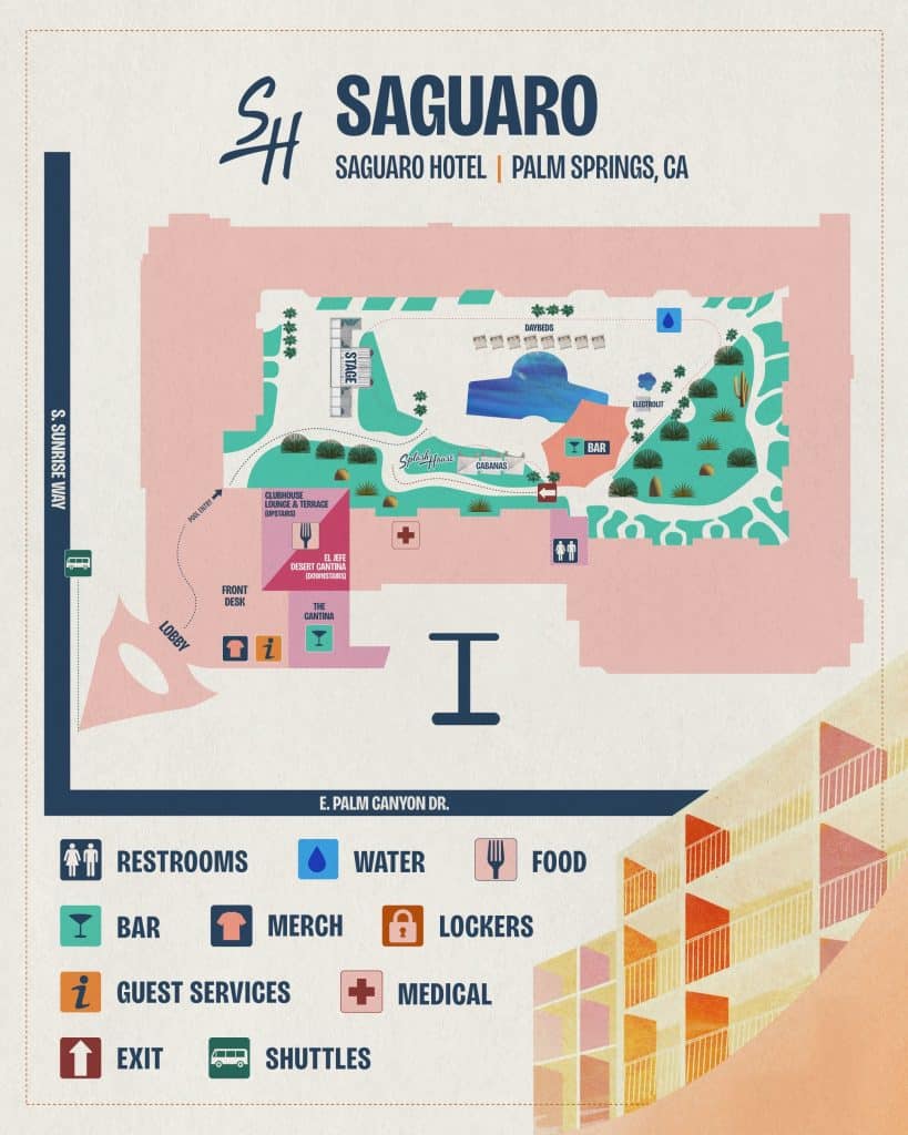 Splash House 2026 Festival Map - Saguaro