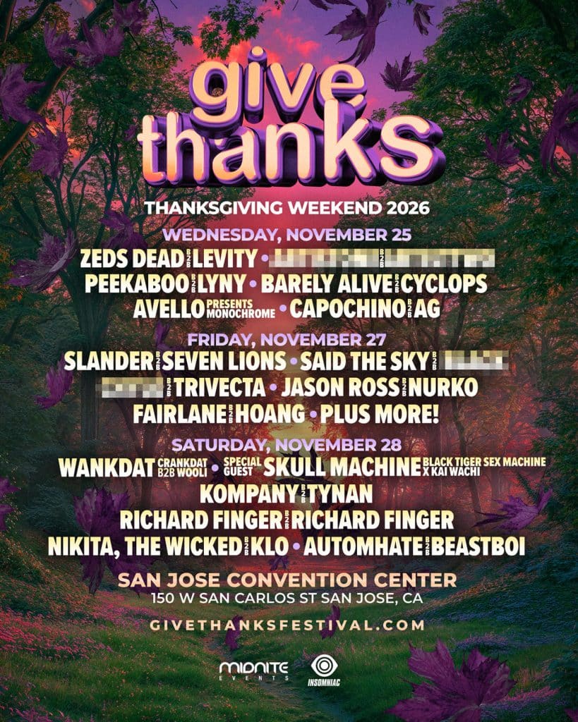 Give Thanks 2026 - Lineup